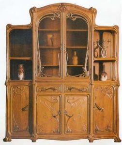 Display cupboard, Eugéne Gaillard, International exhibition held in Paris, 1900.