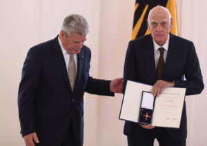 Richard Sapper receiving the German Order Merit Award