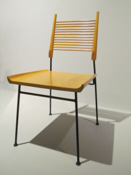 Shovel Chair, 1953. Wrought iron and birch (1917-1969) Palm Springs Art Museum.