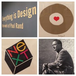 Paul Rand and some of his works.