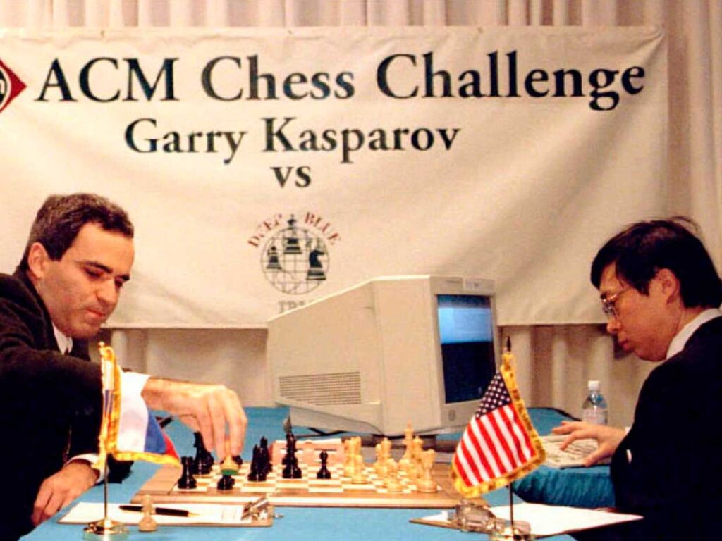 IBM’s Deep Blue beat World Champion Chess Player Garry Kasparov