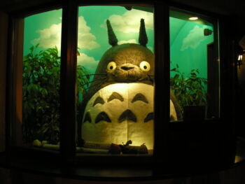 Totoro outside the Ghibli Museum