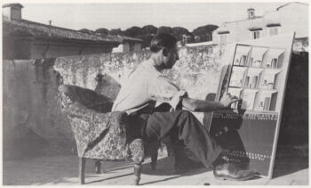 Adalberto Libera, foto in bianco e nero. 