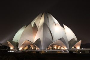 Lotus Temple, 1986, New Delhi; by Fariborz Saba