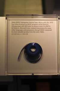 Micro-soft Altair BASIC Interpreter Source Tape