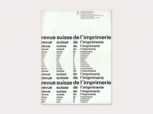Univers typeface examples, by Adrian Frutiger; 1957