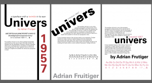 Adrian Frutiger and his Univers layout process. 
