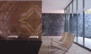 The Barcelona Pavilion, Mies van der Rohe's iconic work of modern architecture, is a unique perceptual experience shaped using techniques such as symmetry, staging, and reflectivity.