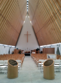 Shigeru Ban architects: Cardboard cathedral in Christchurch.