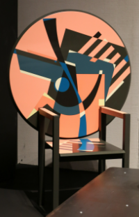 Alessandro Mendini pour Zabro-Zanotta, 1984. Chaise et table- Triennale Design Museum