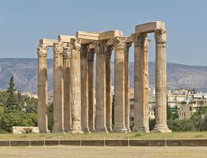 Templo de Zeus Olimpia Grecia en orden dórico