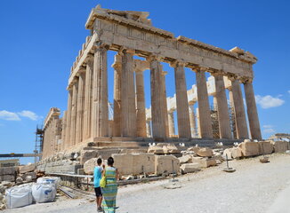 Partenón Atenas Grecia en orden dórico
