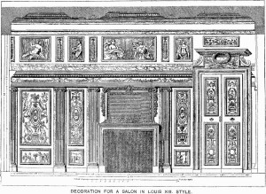 Ilustración de ''Historia ilustrada del mueble, desde el tiempo más antiguo hasta el presente'' de 1893 por Litchfield
