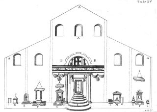 Antica Basilica di San Pietro Roma in stile paleocristiano cristianesimo
