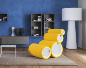 An example of interior design with the Tube Chair.