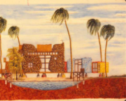 1998 Bahia House drawing, exhibition at Maxxi in Rome