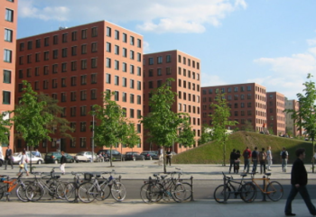 Buildings of the Park Kolonnaden at Potsdamer Platz in Berlin.
