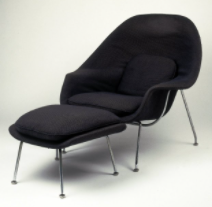Womb Chair, conçu de 1947 à 1948, Brooklyn Museum.