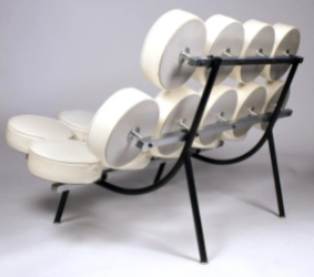 Early Marshmallow Sofa by George Nelson for Herman Miller.