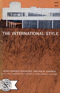 Portada de The International Style de Henry-Russell Hitchcock y Philip Johnson.