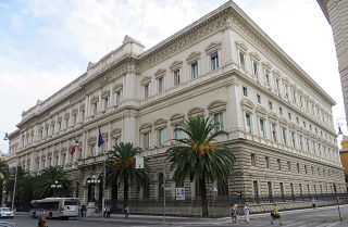 O Palazzo Koch, na Via Nazionale, em Roma, é a sede do Banco de Itália.