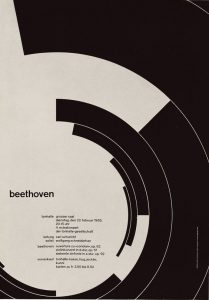 Copertina di un disco di Beethoven in  Stile Svizzero.