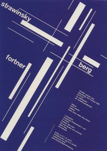 Zúrich Tonhalle cartel concierto diseñado
por Josef Müller-Brockmann 1958.