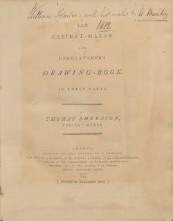 Copertina del libro “The Cabinet Maker’s and Upholterer’s Drawing”.