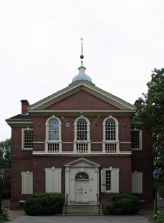 Sala dei falegnami a Filadelfia di Robert Smith, 1775 periodo tardo georgiano. 
