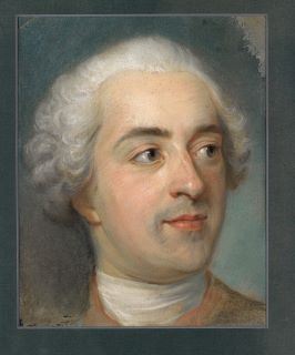 Ritratto di Luigi XV (1710-1774) in stile Luigi XV
