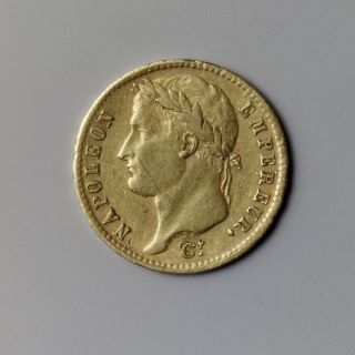 Peça de 20 francos, Medalha Napoleão I 1811: Jean-Pierre Droz - Ouro, Francês
