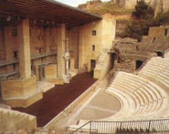Teatro Romano em Sagunto, Espanha.
