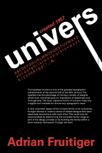 Adrian Frutiger e il suo processo di impaginazione di Univers in Swiss Style Stile Svizzero