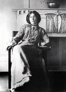 Retrato de Margeret MacDonald a preto e branco.