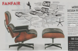 La chaise longue et le pouf Eames.