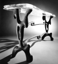 Tavolo da salotto progettato come omaggio a Salvador Dalí.