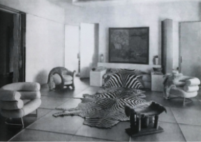 Le salon de verre (Glass Salon) designed by Paul Ruaud with furniture by Eileen Gray