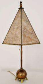 American Art Deco Brass Table Lamp