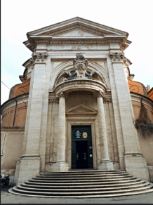 Iglesia de San Andrés al Quirinal (1658-1671) en Roma por Gian Lorenzo Bernini.