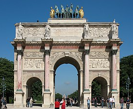 Arco del Carrusel, Charles Percier y Pierre Fontaine.