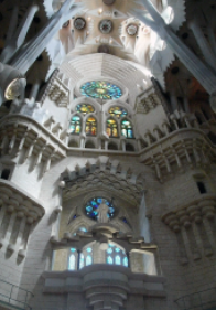 Interior de la Sagrada Familia, Gaudì.