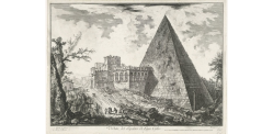 Piramide van Cestius te Rome, 
Giovanni Battista Piranesi, 1748 – 1778.