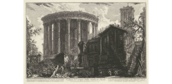 Tempel van Vesta en de Tempel van
 de Tiburtijnse Sibille en Tivoli-
 Giovanni Battista Piranesi, 1748 – 1778.