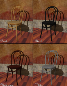 Sillas de madera curvada, Classic Bistro Chair.