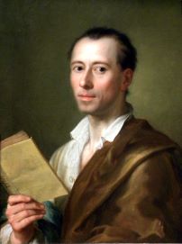 Retrato de Winkelmann, Raphael Mengs, después de 1755.