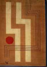 Alfombra . Esta alfombra de lana anudada a mano fue diseñada por Betty Joel ,China 1930.
