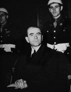 Albert Speer en el juicio de Nuremberg.