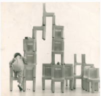 Sillas para niños (modelo K4999), Marco Zanuso con Richard Sapper, 1960-1964, Kartell.
