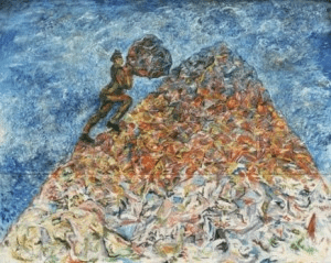 L'Oisiveté de Sisyphe (Sandro Chia, 1981), MoMA, New York. 