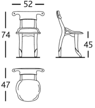 Dimension de la chaise Battlò
